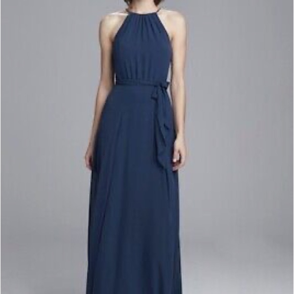 Like New! Amsale Delaney Hunter Green Dress